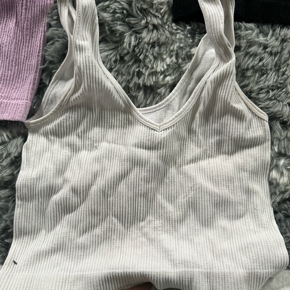 SET OF THREE Urban Outfitters Out From Under Drew Seamless Ribbed Bra Top - Picture 4 of 5